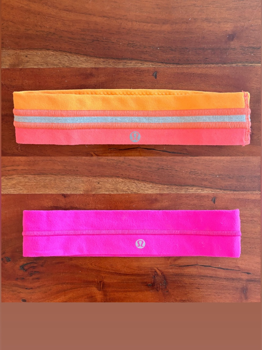 Pack of 2 Pink Fly Away Tamer 2010 Lululemon Headbands